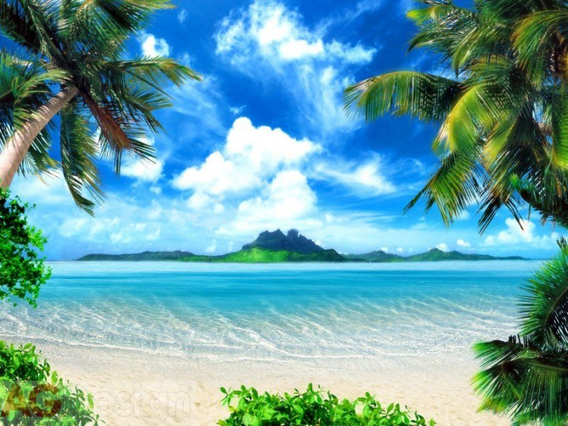 Vliesová fototapeta Sen - ostrov, moře, pláž  FTNXXL-1141 / fototapety na zeď  Dream (360 X 270 cm) AG Design