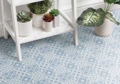 Podlahové PVC čtverce modré dlaždice Zuladi - samolepicí podlahové PVC dlaždice D-C-FIX FLOOR 274-5085