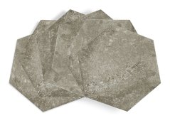 Podlahové PVC šestihrany Hexagon šedá břidlice - samolepicí podlahové PVC dlaždice D-C-FIX FLOOR 274-5600