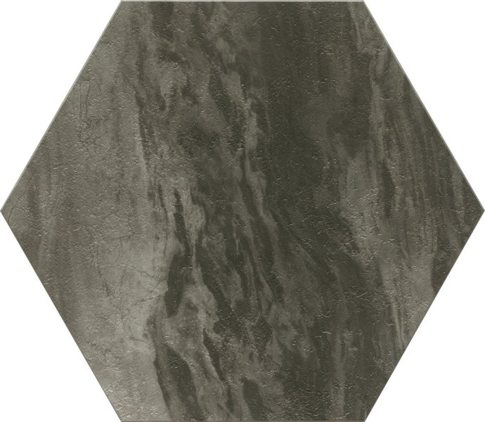 Samolepicí podlahové šestihrany PVC Hexagon Čedič, tmavý kámen (30,5 x 26,5 cm) 2745602 / samolepící vinylové podlahy - PVC dlaždice 274-5602 d-c-fix floor