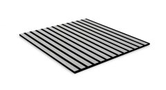 Akustický lamelový panel pravé dřevo, šedá dubová dýha na filcovém podkladu, rozměr 52 x 52 cm z kolekce Modular Wall A.S.Création - DD136703