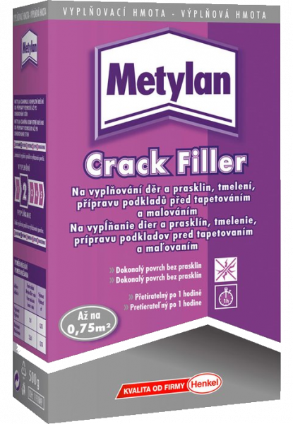 Vyplňovací tmel Metylan crack filler 1,5kg / stěrková hmota Metylan - Henkel