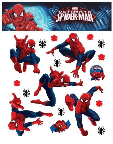 Dětská samolepicí dekorace Marvel Spiderman 21090 / Samolepka pro děti Room Decor (30 x 30 cm)