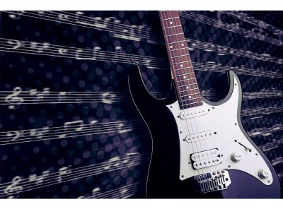 Vliesová fototapeta Elektrická kytara 375 x 250 cm + lepidlo zdarma / MS-5-0304 vliesové fototapety na zeď DIMEX
