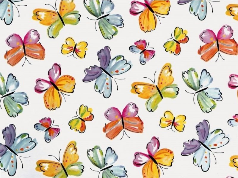 Dětská samolepící tapeta Motýli šířka 45 cm, metráž 2002940 / samolepicí fólie a tapety Butterfly 200-2940 d-c-fix