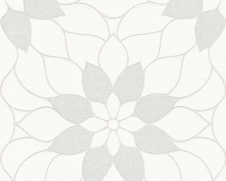 Vliesová tapeta 3617-07 šedé květy / Tapety na zeď 361707 Neue Bude 2.0 (0,53 x 10,05 m) A.S.Création
