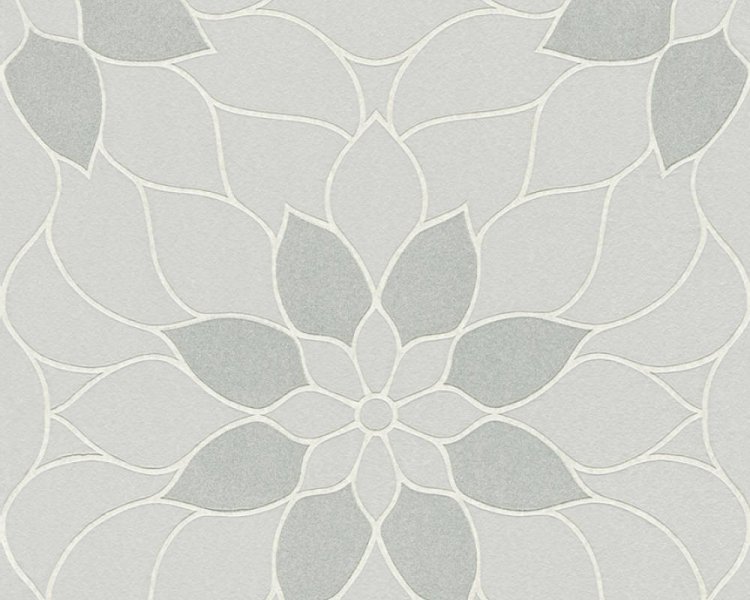 Vliesová tapeta 3617-21 šedé květy / Tapety na zeď 361721 Neue Bude 2.0 (0,53 x 10,05 m) A.S.Création
