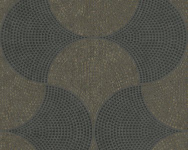 Vliesová tapeta mozaika s vintage vzhledem, černá, šedá, metalická 380274 / Tapety na zeď 38027-4 Cuba (0,53 x 10,05 m) A.S.Création