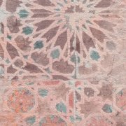Barevná vliesová tapeta se vzorem rustikální mozaiky - hnědá, šedá, oranžová - to je vliesová tapeta od A.S.Création