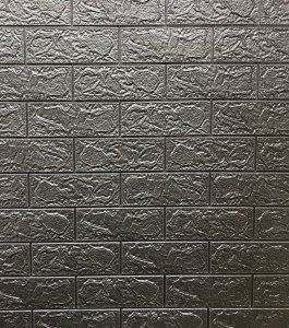3D pěnový obkladový samolepicí panel na zeď PB3502 šedá cihla 70 x 77 cm / samolepicí stěnové obkladové panely Grace