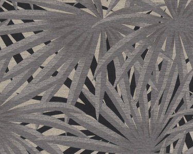 Vliesová designová tapeta Jungle s metalickým efektem, šedá, černá, metalická 378612 / Tapety na zeď 37861-2 Metropolitan Stories 2 (0,53 x 10,05 m) A.S.Création