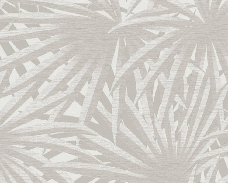 Vliesová designová tapeta Jungle s kovovým leskem, šedá, bílá, metalická 378614 / Tapety na zeď 37861-4 Metropolitan Stories 2 (0,53 x 10,05 m) A.S.Création