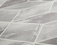 Grafická designová vliesová tapeta, metalický efekt - šedá, bílá, metalická - vliesová tapeta od A.S.Création