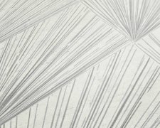 Grafická designová vliesová tapeta, moderní styl Art Deco - šedá, bílá, metalická - vliesová tapeta od A.S.Création