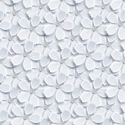 Samolepicí tapeta bílé květy WHITE FLOWERS, 45 cm x 2 m - značkové samolepící tapety Venilia Gekkofix