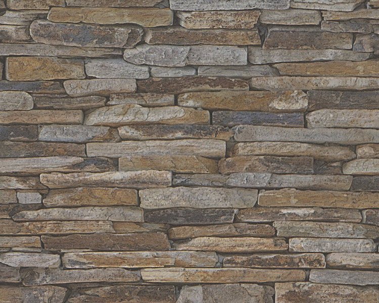 Vliesová tapeta Wood´n Stone 9142-17 kámen, břidlice / Vliesové tapety na zeď (0,53 x 10,05 m) 914217 AS Creation
