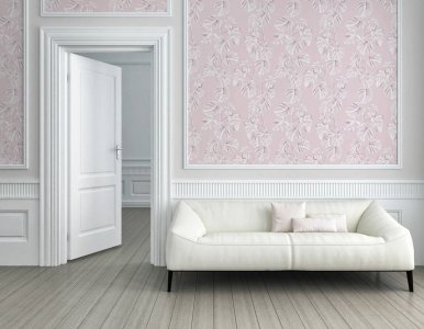 Vliesová tapeta 372811 růžové fikusové listy / Tapety na zeď 37281-1 Greenery (0,53 x 10,05 m) A.S.Création