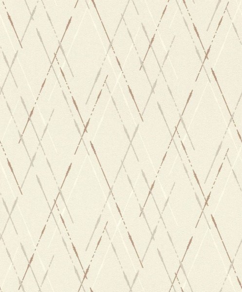 Vliesová tapeta 957709 béžovo-krémová, grafická / Vliesové tapety na zeď Aldora 2020 (0,53 x 10,05 m) Rasch