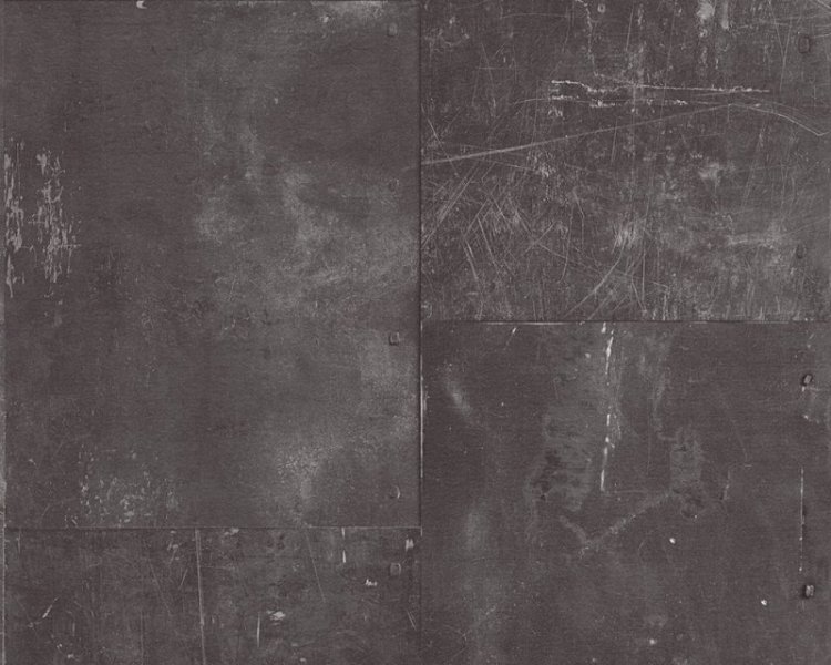 Vliesová tapeta hnědá poškrábaný plech 96223-1 / Tapety na zeď 962231 New England 2 AS (0,53 x 10,05 m) A.S.Création