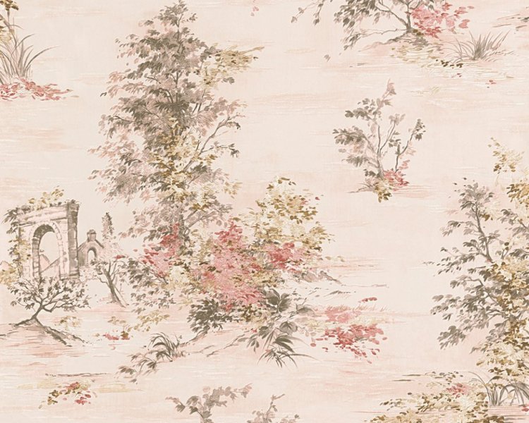 Vliesová tapeta venkovská růžová, krémová 30429-2 / Tapety na zeď 304292 Romantico (0,53 x 10,05 m) A.S.Création