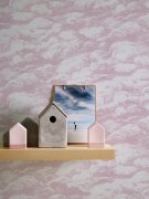 Růžová, bílá, vliesová tapeta 377051 z kolekce Architects Paper - Jungle Chic. Vzor - obloha, mraky, nebe