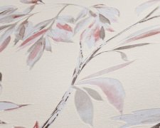 Vliesová tapeta ve stylu akvarelu se béžovými, červenými a hnědými listy na krémovém podkladu. Vliesová tapeta od A.S.Création