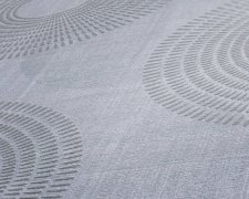 Šedá grafická vliesová tapeta ve skandinávském stylu - kruhy, geometrický vzor, Scandi styl od A.S.Création
