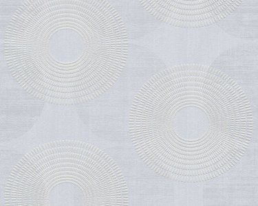 Vliesová grafická tapeta šedá, kruhy 378322 / Tapety na zeď 37832-2 Attractive (0,53 x 10,05 m) A.S.Création