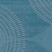Modrá grafická vliesová tapeta ve skandinávském stylu - kruhy, geometrický vzor, Scandi styl od A.S.Création