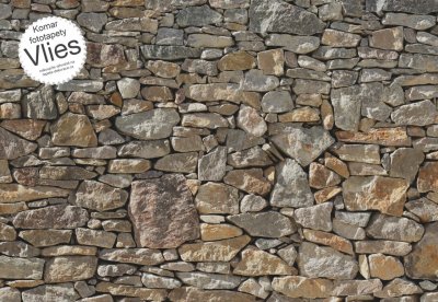 Vliesová fototapeta kameny 3D kamenná zeď XXL4-727 Stone Wall / obrazové tapety a fototapety na zeď Komar (368 x 248 cm)
