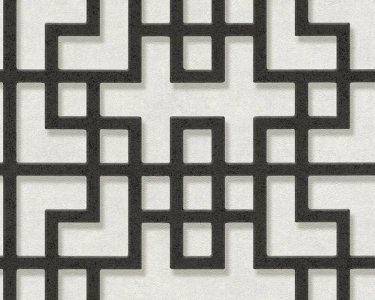 Vliesová 3D tapeta 374653 černá, bílá, šedá geometrická / Tapety na zeď 37465-3 Asian Fusion (0,53 x 10,05 m) A.S.Création