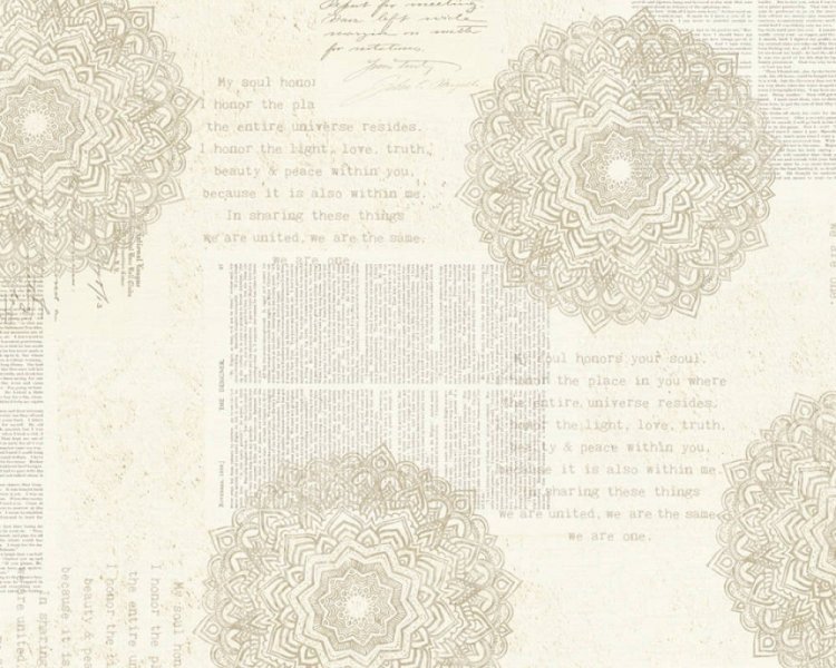 Vliesová tapeta 36775-1 etno, vintage béžová, šedá / Vliesové tapety na zeď 367751 Character (0,53 x 10,05 m) A.S.Création