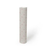 Vliesová tapeta s jemným shabby chic květinovým vzorem - krémová, šedá, růžová - vliesová tapeta na zeď od A.S.Création z kolekce Maison Charme