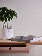 Vliesová tapeta s jemným shabby chic květinovým vzorem - krémová, šedá, růžová - vliesová tapeta na zeď od A.S.Création z kolekce Maison Charme