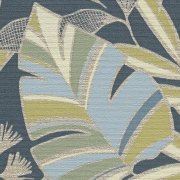 Vliesová tapeta zlatá, modrá, zelená - listy, džungle 390955 / Tapety na zeď 39095-5 Antigua (0,53 x 10,05 m) A.S.Création