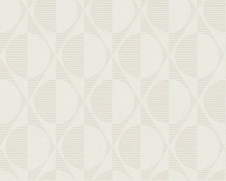 Vliesová retro tapeta grafická -  béžová, krémová 374783 / Tapety na zeď 37478-3 Pop Style (0,53 x 10,05 m) A.S.Création