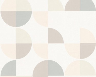 Vliesová tapeta na zeď grafická 367702, geometrický vzor, barva béžová, hnědá, šedá, růžová, bílá / Tapety do bytu 36770-2 Trendwall (0,53 x 10,05 m) A.S.Création
