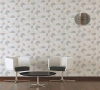 Grafická tapeta na zeď geometrický vzor - vliesová tapeta do bytu béžová, hnědá, šedá, růžová, bílá z kolekce Trendwall