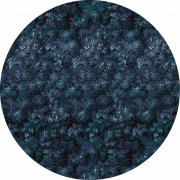 kruhová samolepicí vliesová fototapeta D1-038 - Royal Blue z kolekce Komar Dots