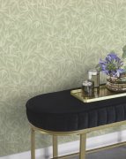 Vliesová tapeta zelená, listy, rostlinný vzor (0,53 x 10,05 m) / Vliesové tapety na zeď Liverna 554830 Rasch