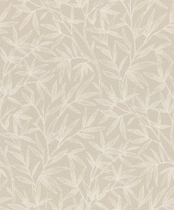 Vliesová tapeta béžové listy, rostlinný vzor (0,53 x 10,05 m) / Vliesové tapety na zeď Liverna 554847Rasch