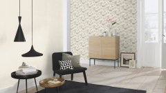 Vliesová tapeta jednobarevná bílá (0,53 x 10,05 m) / Vliesové tapety na zeď Liverna 555820 Rasch