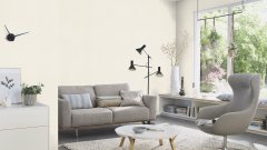 Vliesová tapeta jednobarevná bílá (0,53 x 10,05 m) / Vliesové tapety na zeď Liverna 555820 Rasch