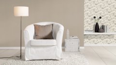 Vliesová tapeta jednobarevná béžová (0,53 x 10,05 m) / Vliesové tapety na zeď Liverna 555868 Rasch