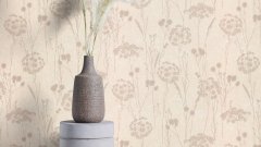 Vliesová tapeta béžové a krémové rostliny (0,53 x 10,05 m) / Vliesové tapety na zeď My Moments 320503 Rasch