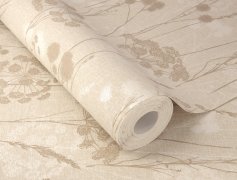 Vliesová tapeta béžové a krémové rostliny (0,53 x 10,05 m) / Vliesové tapety na zeď My Moments 320503 Rasch