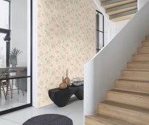 Vliesová tapeta béžové a krémové rostliny (0,53 x 10,05 m) / Vliesové tapety na zeď My Moments 320503 Rasch