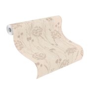 Vliesová tapeta béžové a krémové rostliny (0,53 x 10,05 m) / Vliesové tapety na zeď My Moments 320503 Rasch