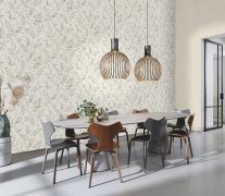 Vliesová tapeta šedá, stříbrná, tráva (0,53 x 10,05 m) / Vliesové tapety na zeď My Moments 320701 Rasch