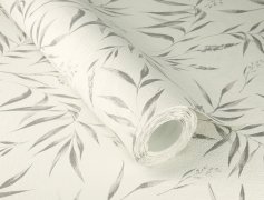 Vliesová tapeta šedá, stříbrná, tráva (0,53 x 10,05 m) / Vliesové tapety na zeď My Moments 320701 Rasch